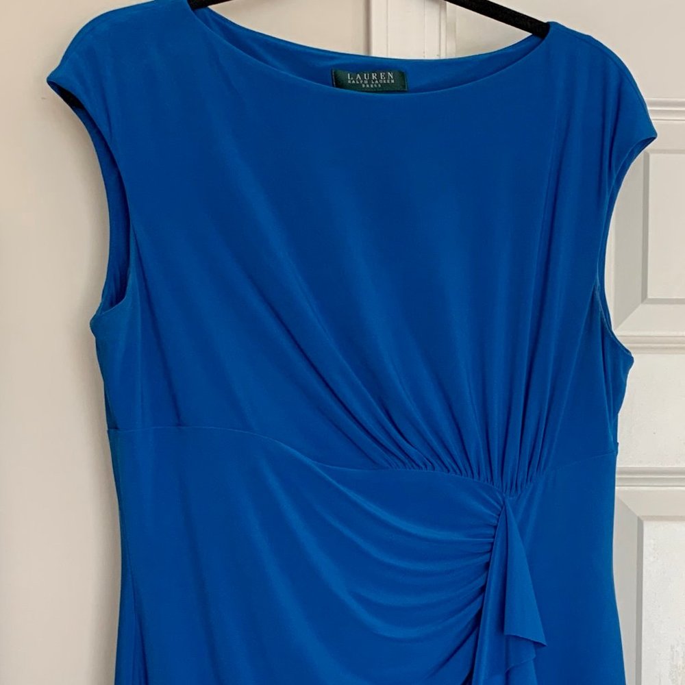 Lauren by Ralph Lauren Blue Sheath Dress